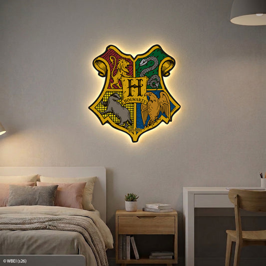 Harry Potter Hogwarts Badge LED Backlit Wallpop
