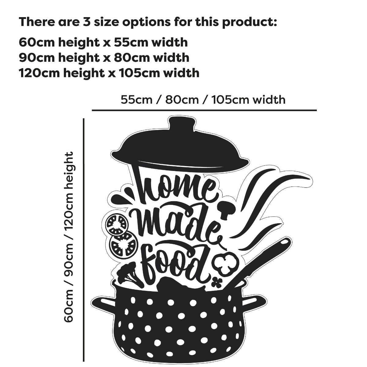 Kitchen Wall Sticker - Home Made Food Crock Pot
