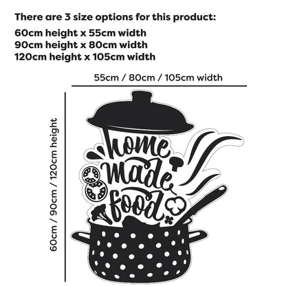 Kitchen Wall Sticker - Home Made Food Crock Pot
