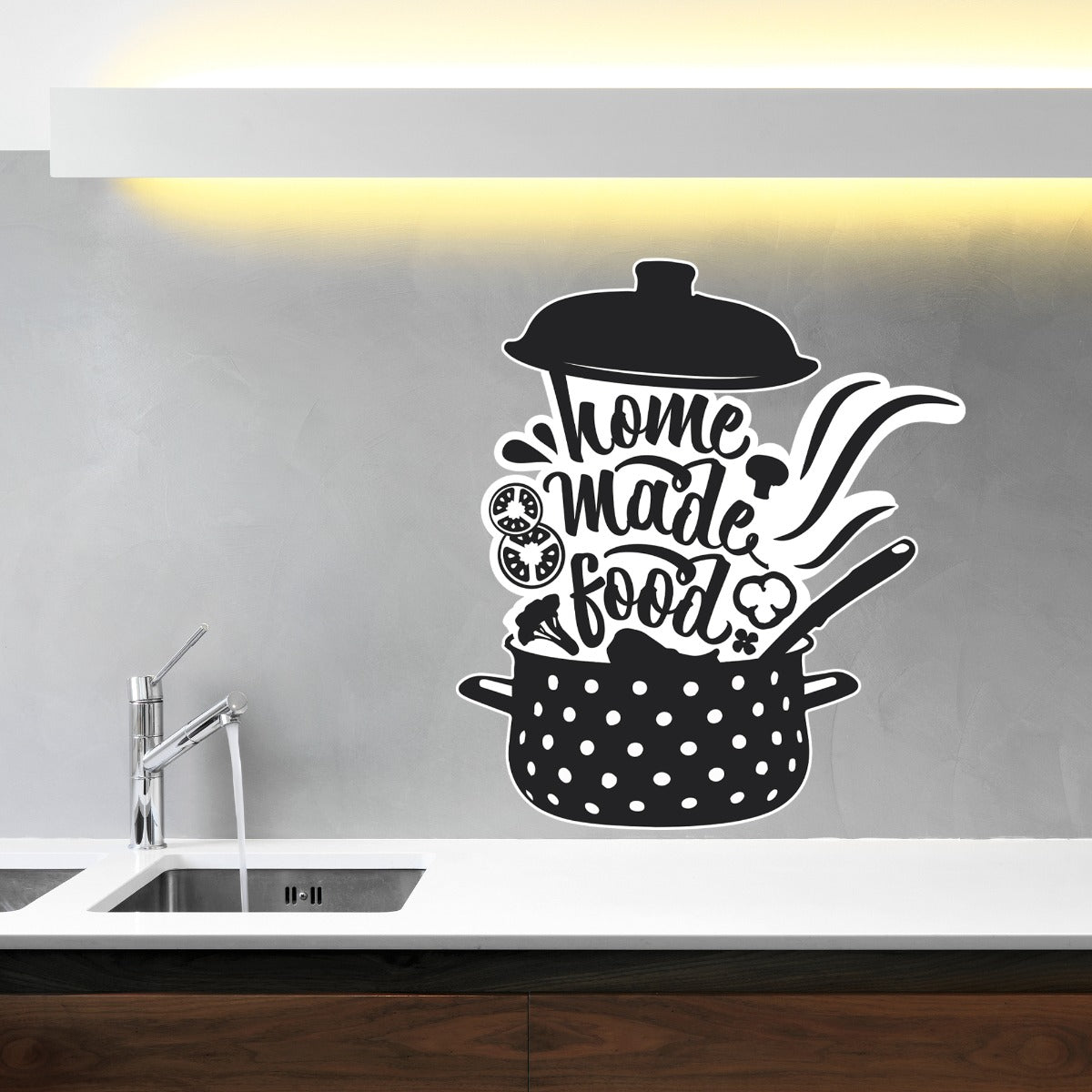 Crocksafe Sticker Kitchen Wall Sticker - Home Made Food Crock Pot Wall Decal Art – www ...