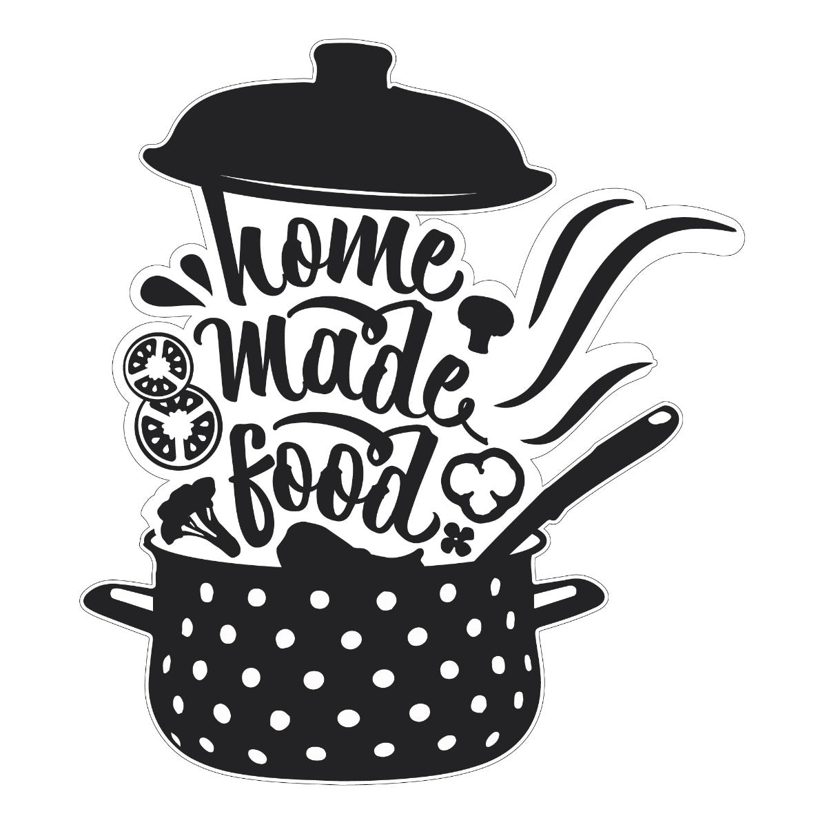 Kitchen Wall Sticker - Home Made Food Crock Pot
