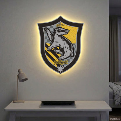 Harry Potter Hufflepuff Badge LED Backlit Wallpop