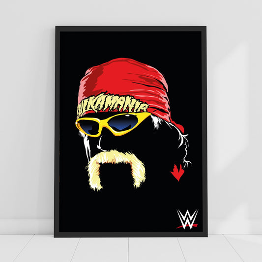 WWE Print - Hulk Hogan Face Illustration Poster