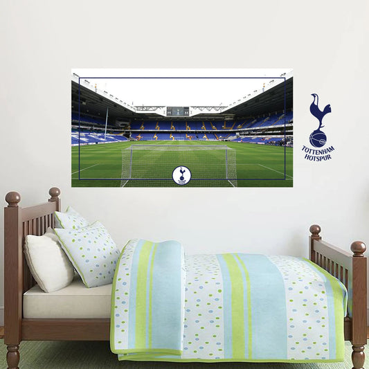 Tottenham Hotspur Football Club - Stadium Behind The Net Mural + Spurs Wall Sticker Set