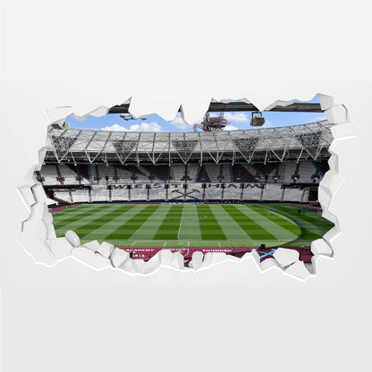 West Ham United Wall Sticker - Before Match Broken Wall Sticker + Hammers Decal Set Football Art