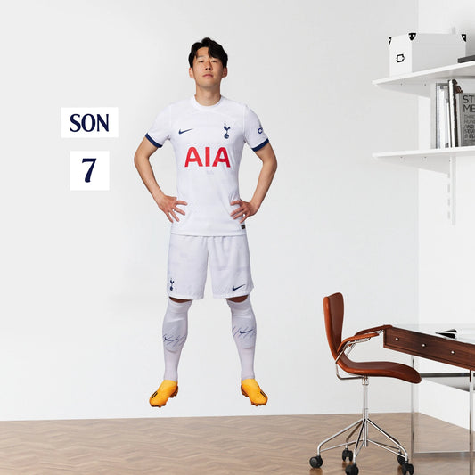 Tottenham Hotspur FC - Son Heung-min 23-24 Player Cutout Wall Sticker + Spurs Decal