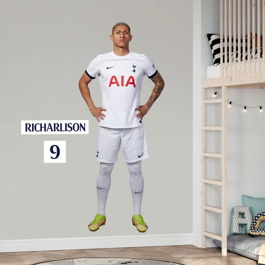 Tottenham Hotspur FC - Richarlison  23-24 Player Cutout Wall Sticker + Spurs Decals