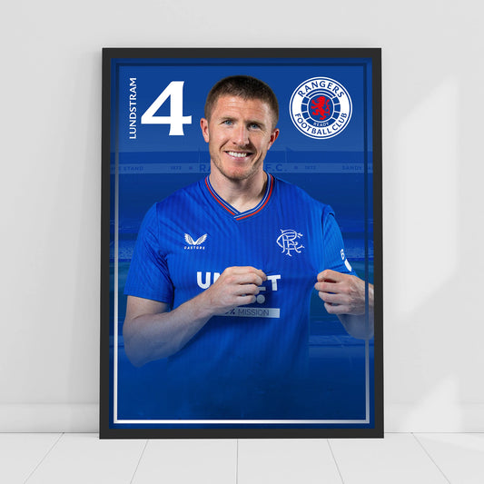 Rangers F.C - John Lundstram Player Print