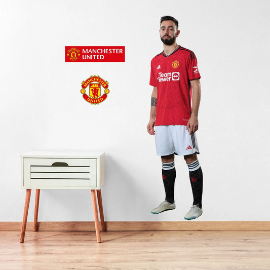 Manchester United FC Wall Sticker - Bruno Fernandes 23/24 Player Wall Decal