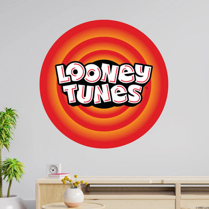 Looney Tunes Wall Sticker - Circle Logo Wall Decal Art