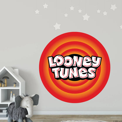 Looney Tunes Wall Sticker - Circle Logo Wall Decal Art