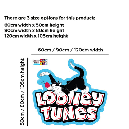 Looney Tunes Wall Sticker - Sylvester On Logo Wall Decal Art