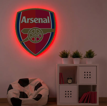 Arsenal Crest LED Backlit Wallpop