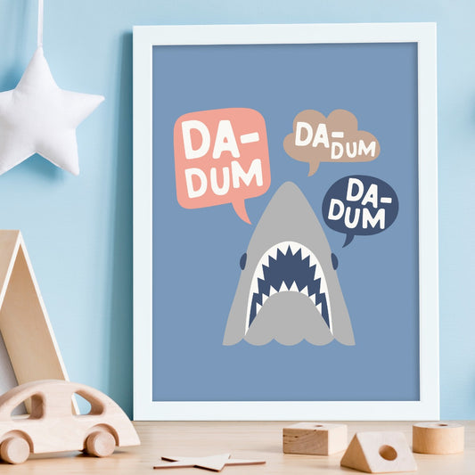 Jaws Print - Kids Da Dum Shark