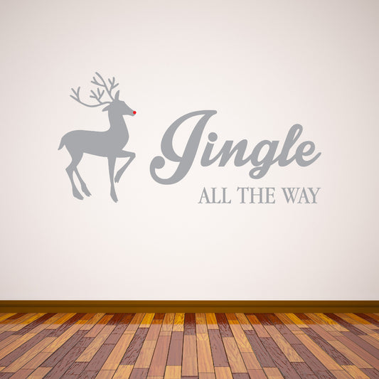 Jingle All The Way Christmas Wall Sticker