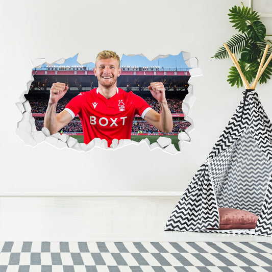 Nottingham Forest FC - Joe Worrall Broken Wall Sticker