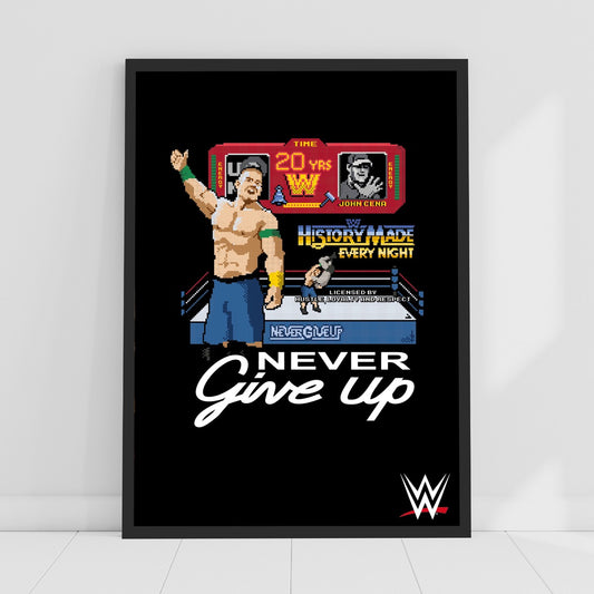 WWE Print - John Cena 20 Years Pixel Poster