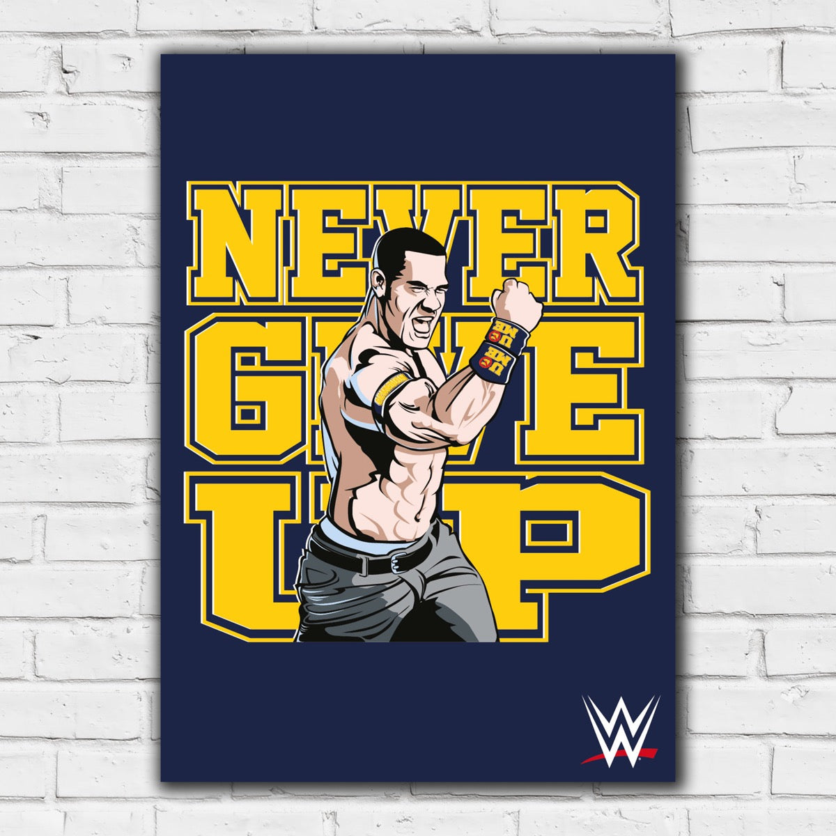 WWE Print - John Cena Never Give Up Poster