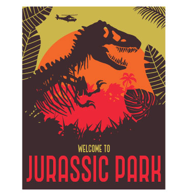 Jurassic Park - Welcome To Jurassic Park Wall Sticker