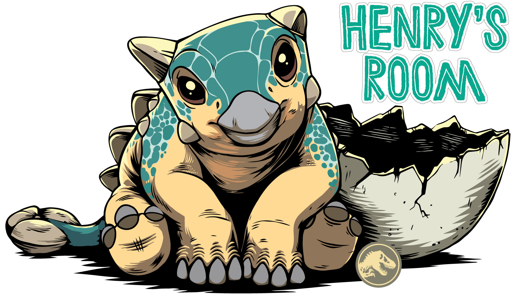 Jurassic World Camp Cretaceous Wall Sticker Bumpy Personalised Name