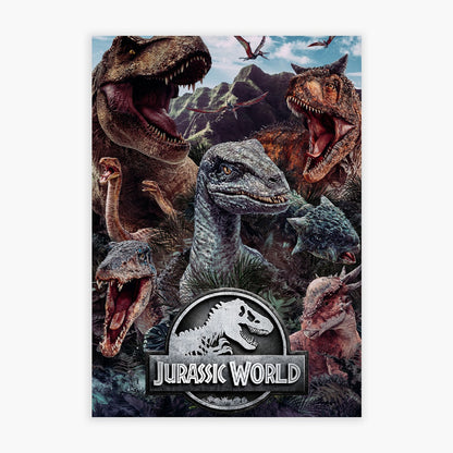 Jurassic World Print - Dinosaur Collage