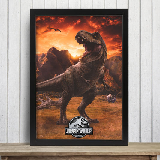 Jurassic World Print - T-Rex Sunset