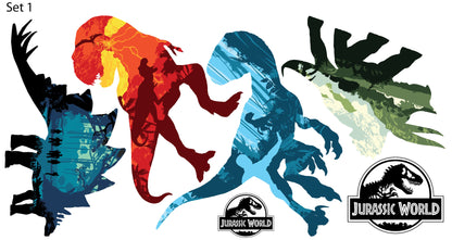 Jurassic World Dinosaur Decals Wall Sticker Set