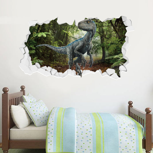 Jurassic World Fallen Kingdom Blue Broken Wall Sticker