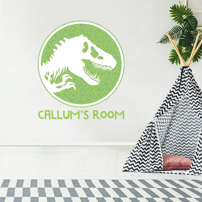 Jurassic World Logo Personalised Wall Sticker