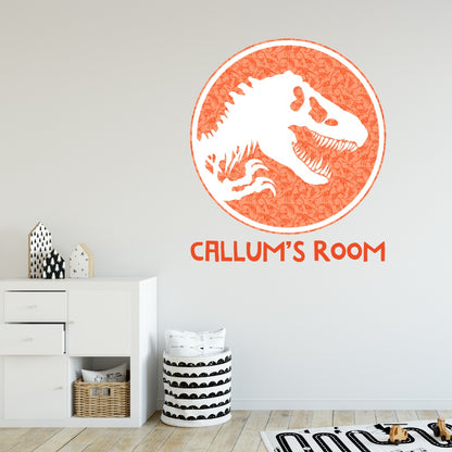 Jurassic World Logo Personalised Wall Sticker