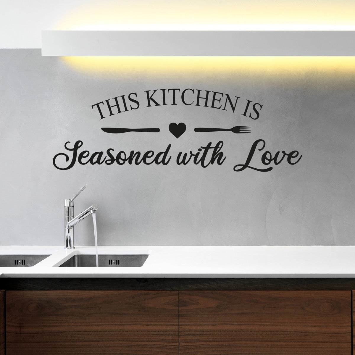 This Kitchen is Seasoned with Love Wall Sticker