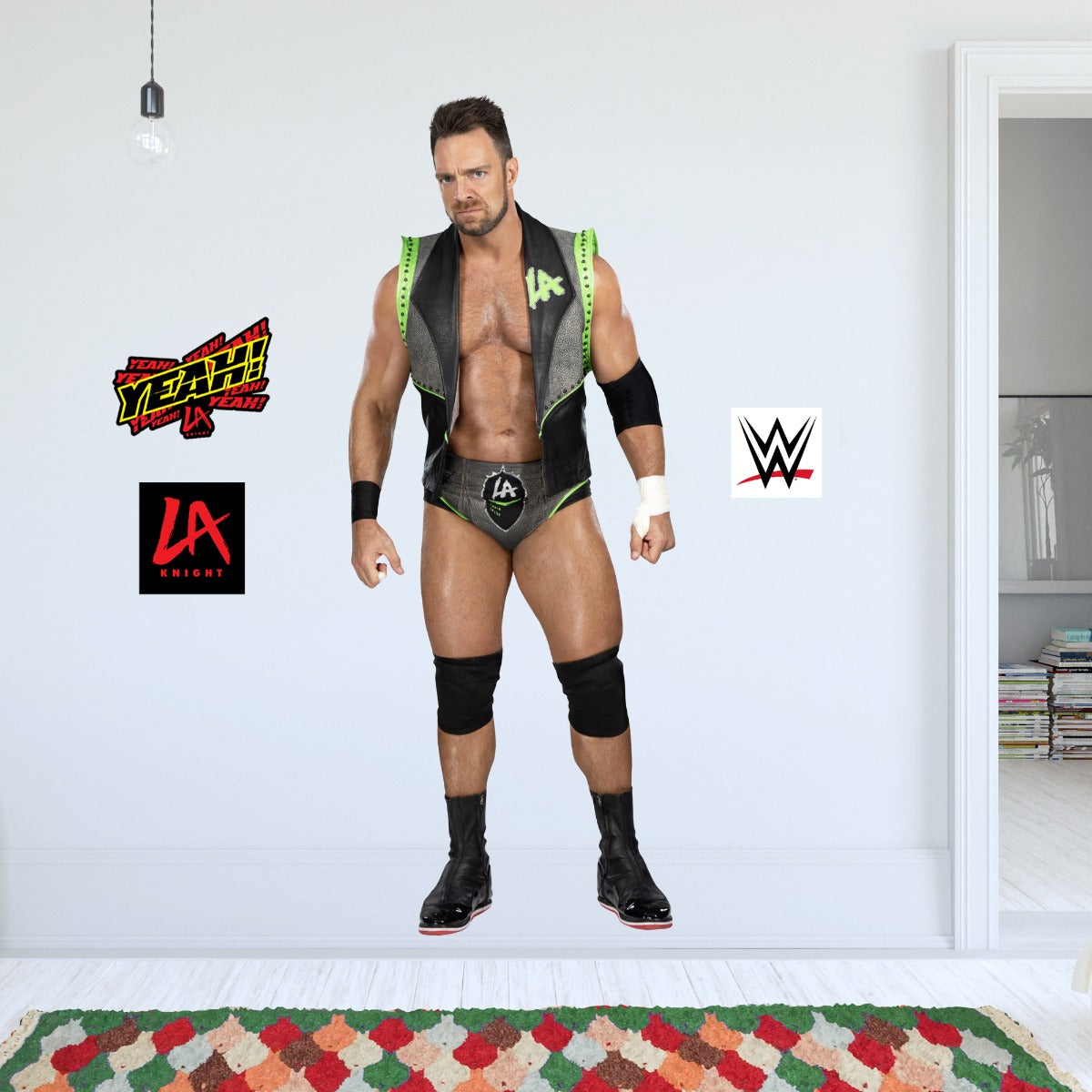 La Knight Sticker WWE - LA Knight Cut Out Wall Sticker – www.themed.co.uk