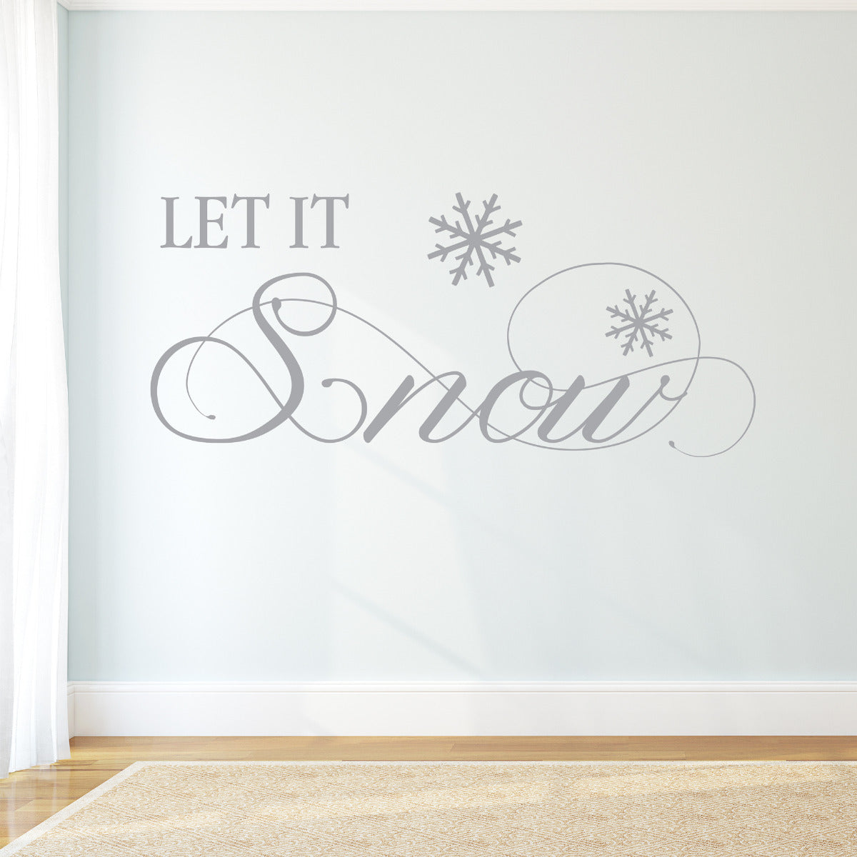 Let It Snow Wall Sticker