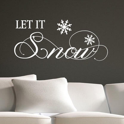 Let It Snow Wall Sticker