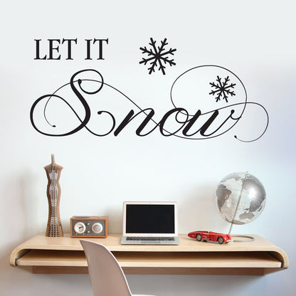 Let It Snow Wall Sticker