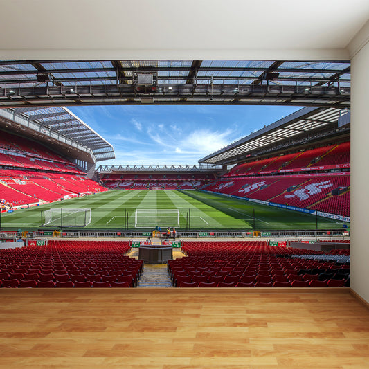 Liverpool Anfield Stadium Full Wall Mural View From The Kop Image