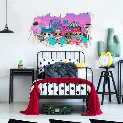 L.O.L Surprise! Fairground Broken Wall Sticker