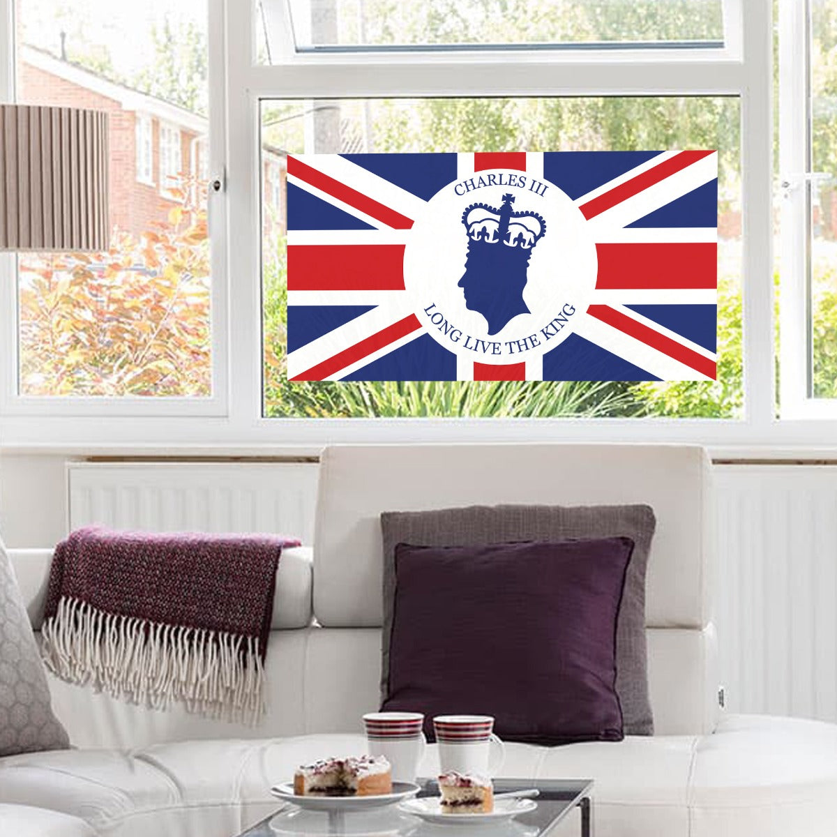 King Charles Coronation Long Live The King Window Sticker