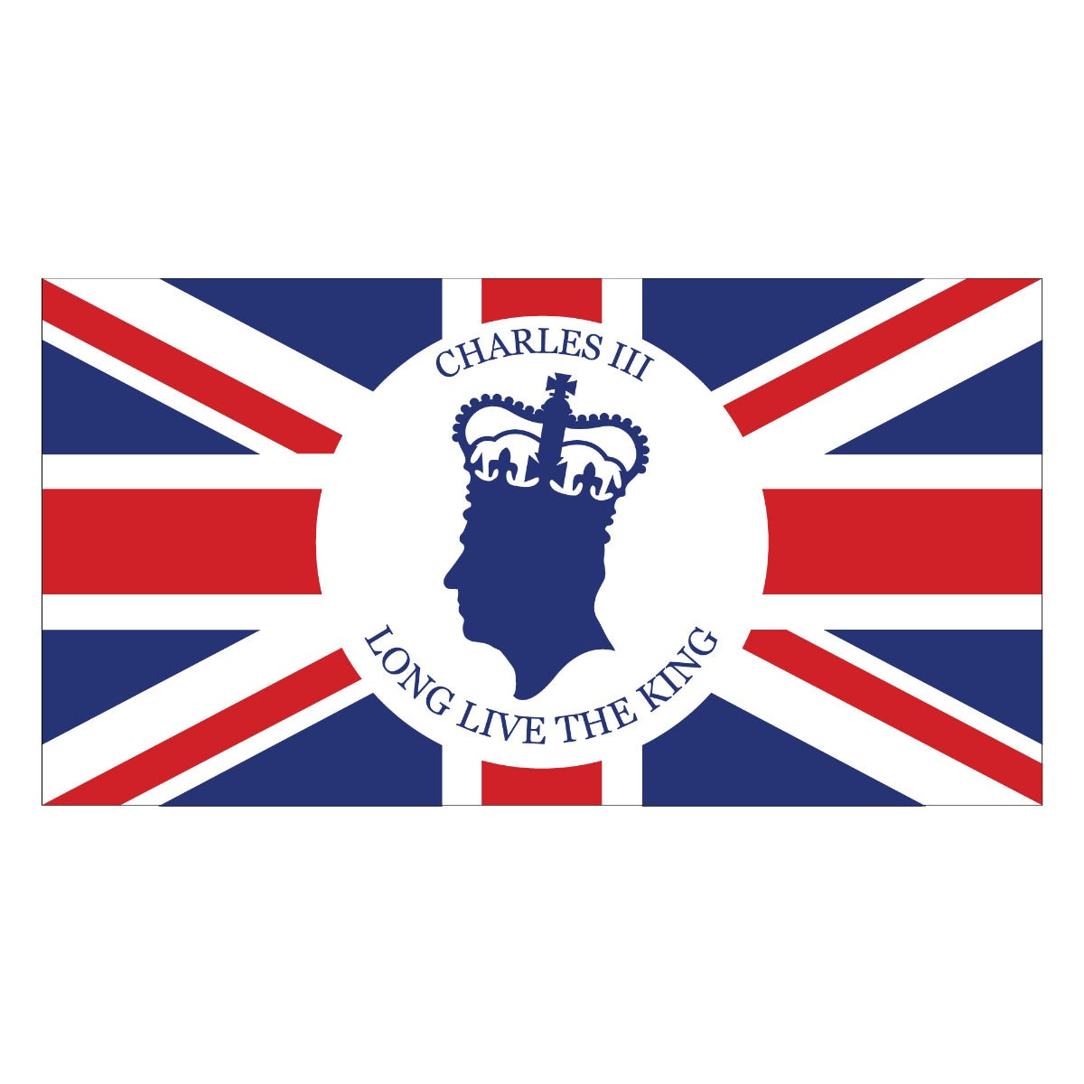 King Charles Coronation Long Live The King Window Sticker