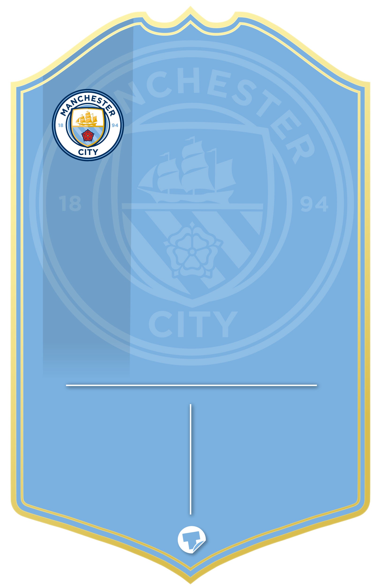 Man City Personalised Stats Card