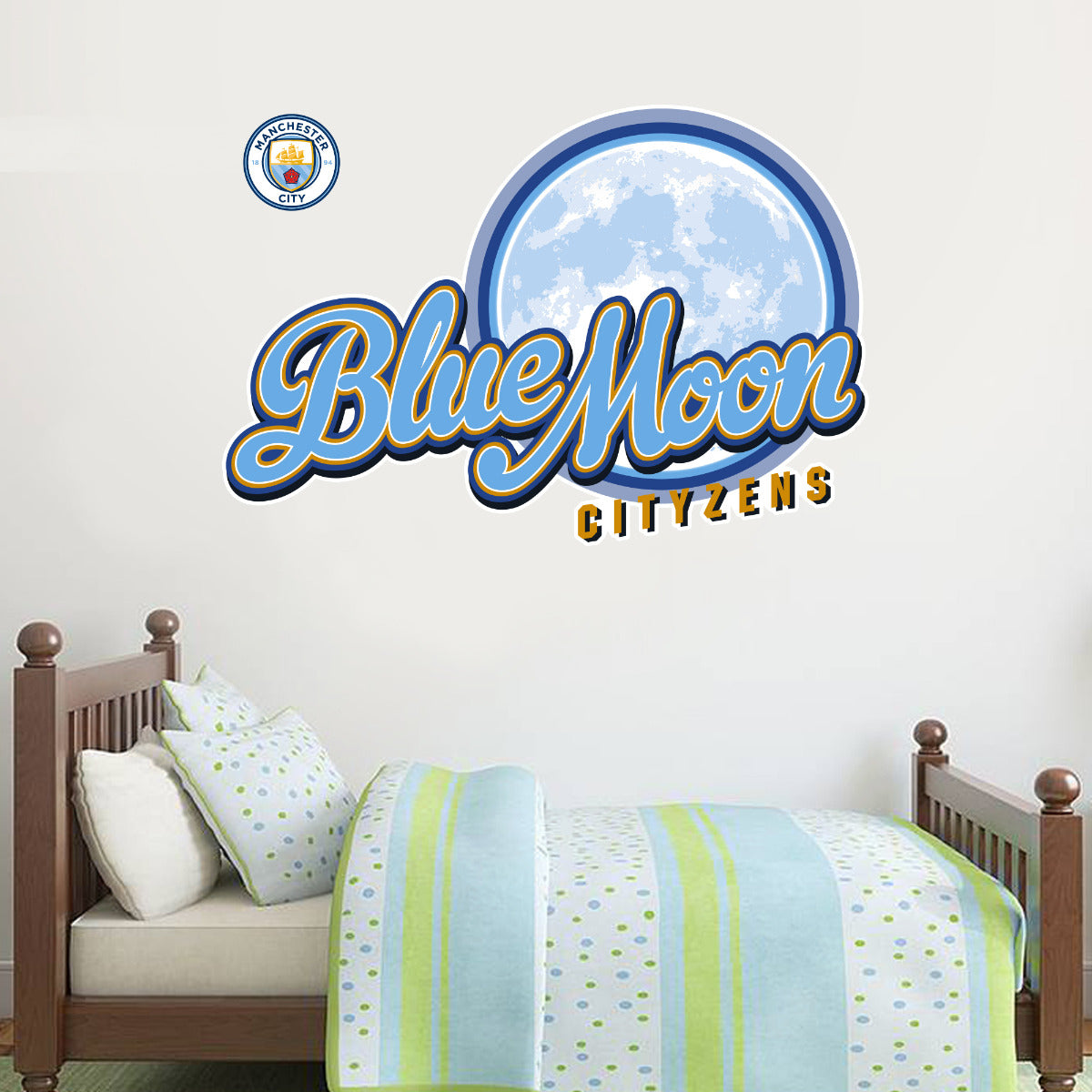 Manchester City Blue Moon Cityzens Wall Sticker