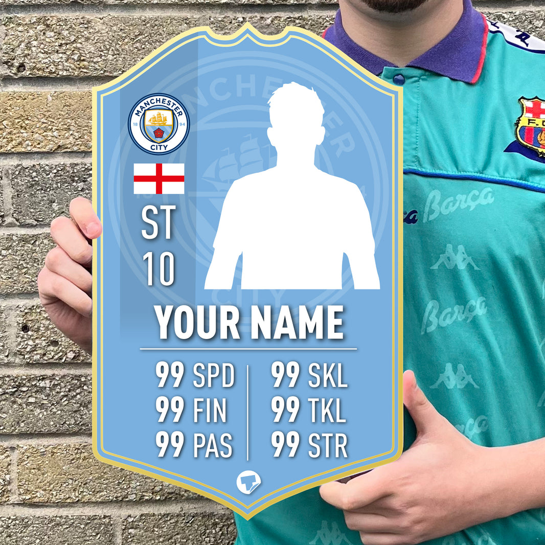 Personalised Football Cards – www.themed.co.uk