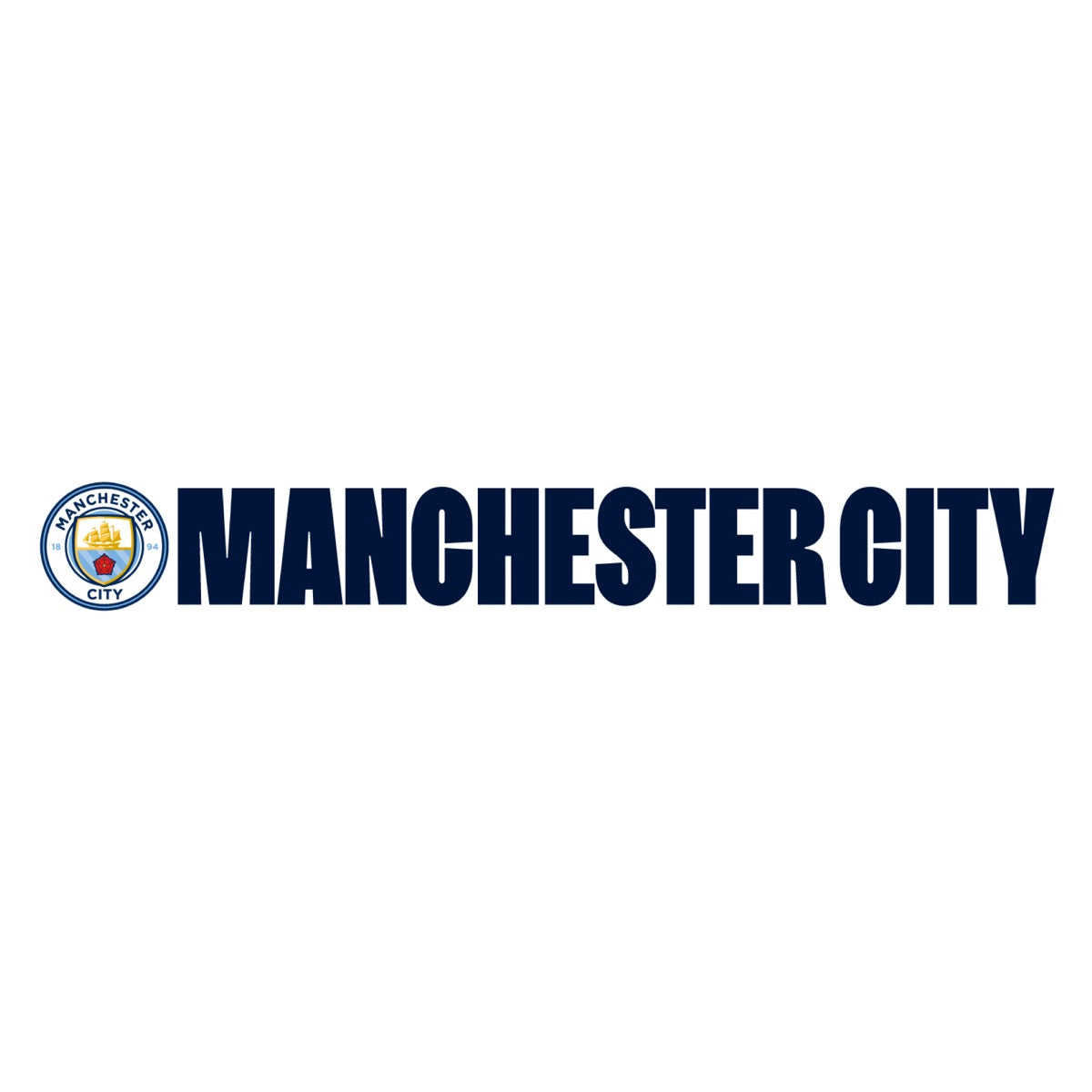 Manchester City Football Club - Crest & Club Name Wall Decal