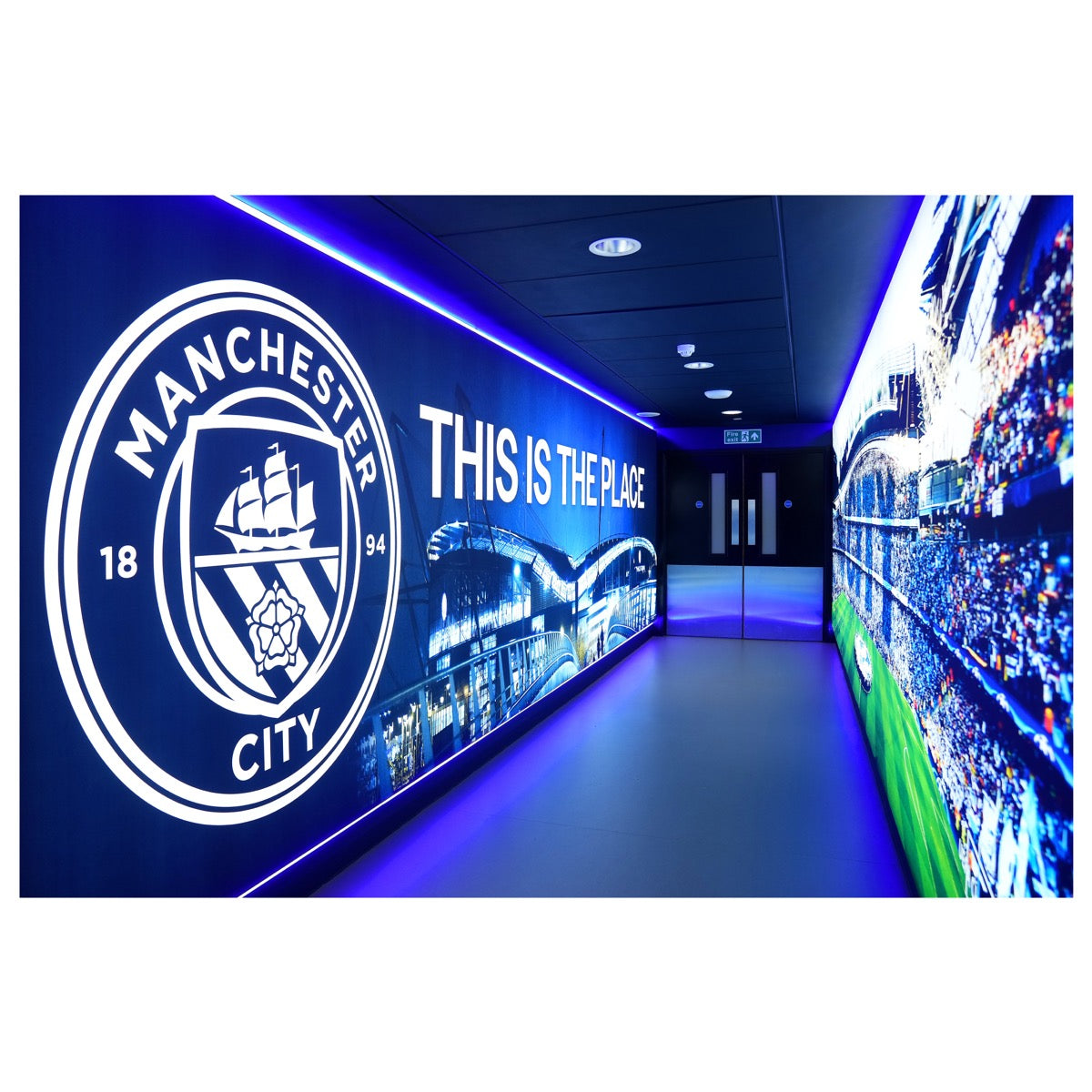 Manchester City FC - Inside Stadium This Is The Place Full Wall Mural