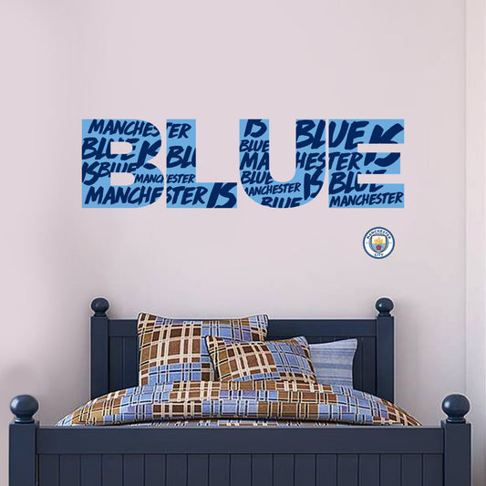 Manchester City Manchester Is Blue Wall Sticker