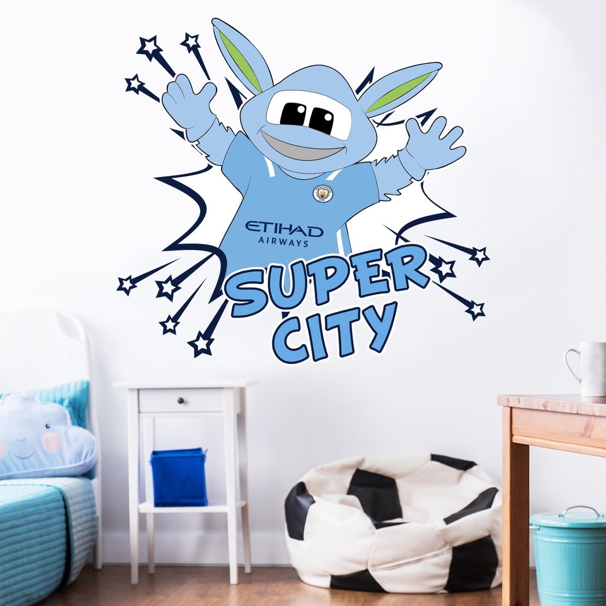 Manchester City Football Club - Moonchester Super City Wall Sticker