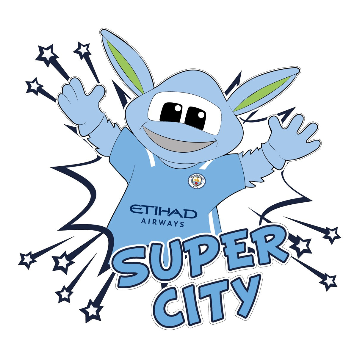 Manchester City Football Club - Moonchester Super City Wall Sticker