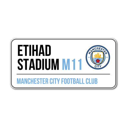 Manchester City FC - Etihad Stadium Street Sign Wall Sticker