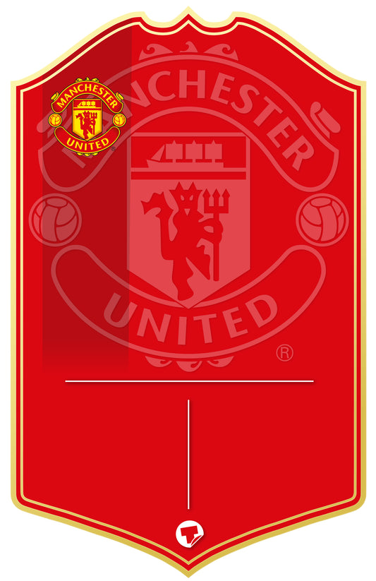 Man United Personalised Stats Card