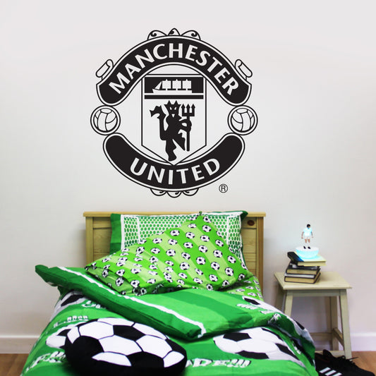 Manchester United One Colour Crest Wall Sticker